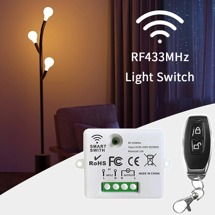 Smart Home Integration - Interruttore Telecomandato Wireless RF 433MHz, Controller
