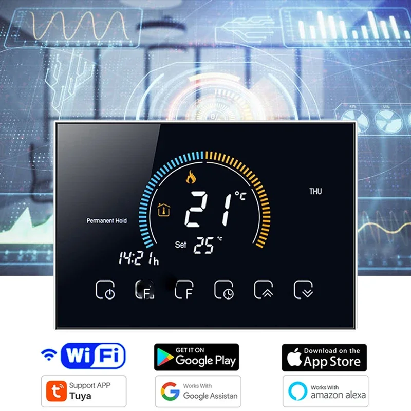 Smart Home Furniture - Termostato Programmabile Wi-Fi TUYA Smart con