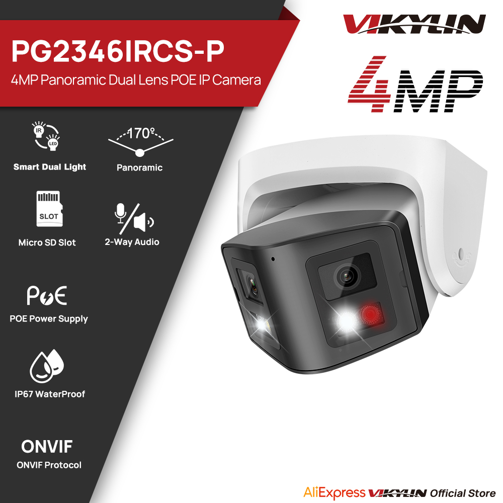 Smart Home Nas - Vikylin Telecamera IP panoramica intelligente a