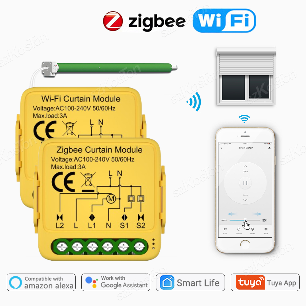 Home Automation Kit - Tuya ZigBee WiFi Smart Curtain Switch