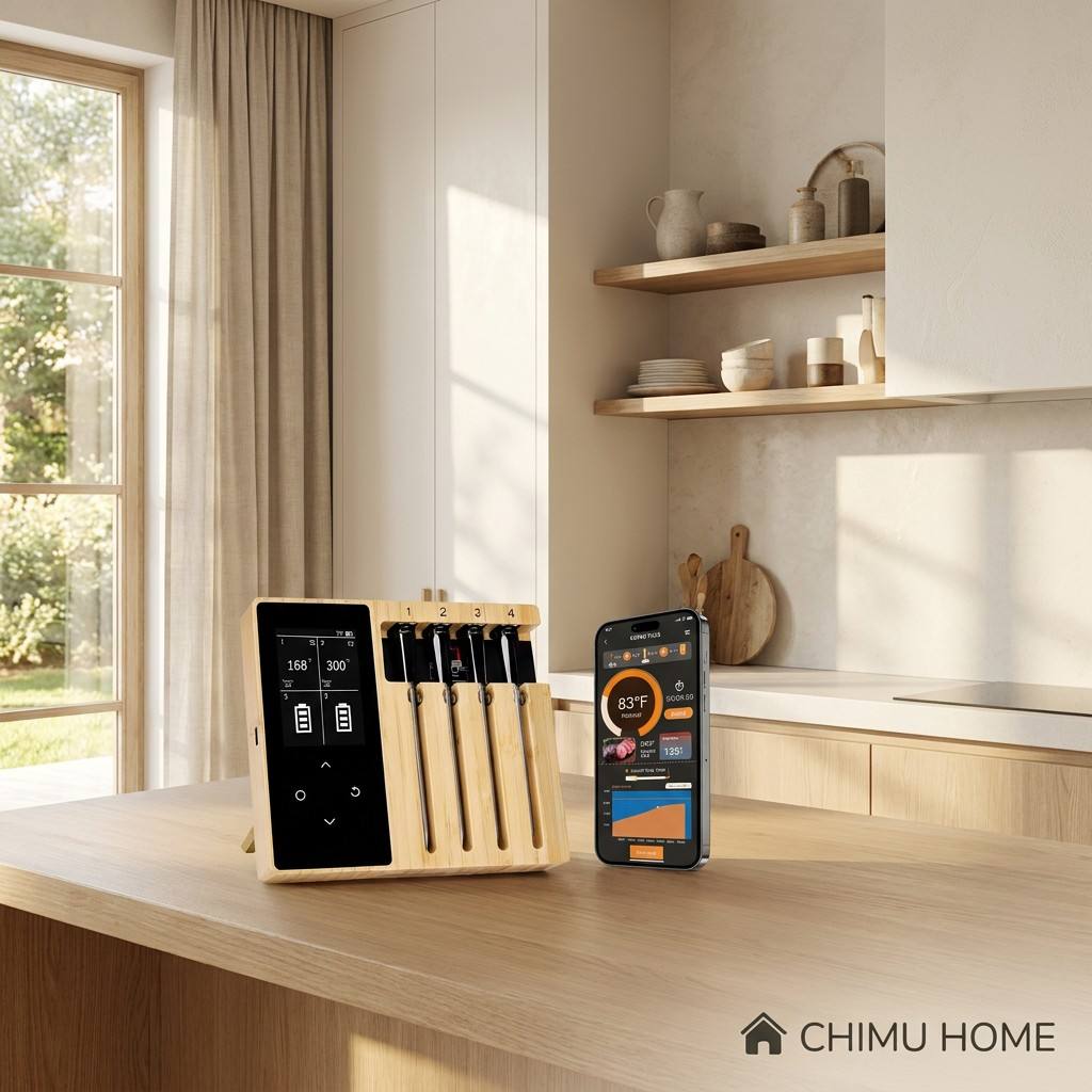 Smart Home Oven - 【CHIMU HOME】Termometro per carne wireless intelligente