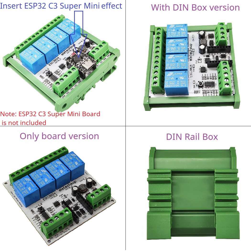 Smart Home With Plc - Scheda di Espansione Relè Mini RS485