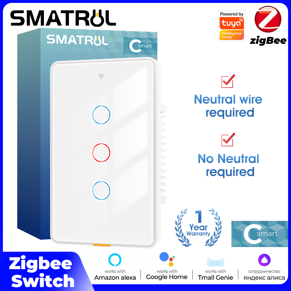 Smart Home Switch - Tuya Zigbee Smart Light Touch Switch
