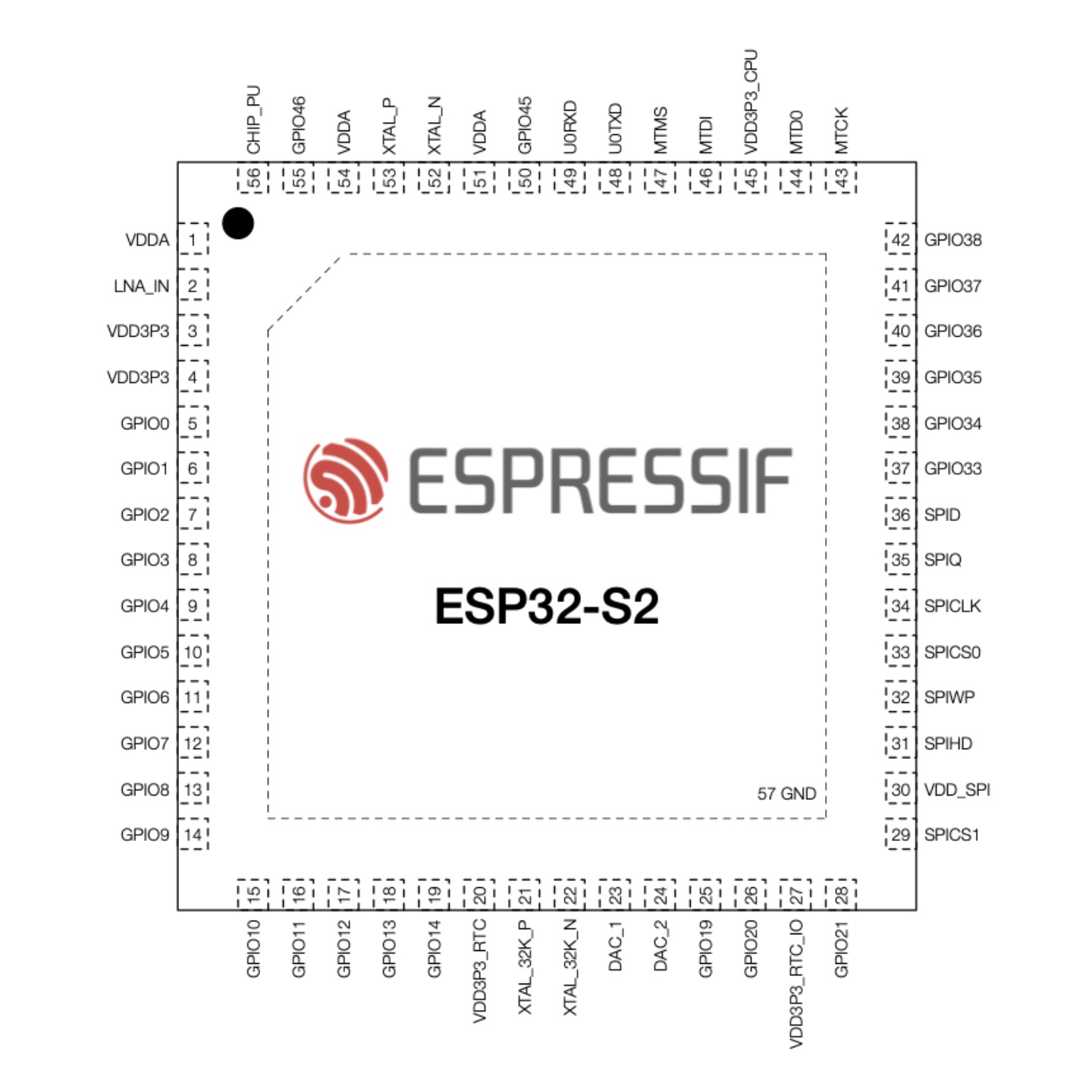 Smart Home Nas - Modulo Wi-Fi Esp32-S2 Espressif Qfn-567 802.
