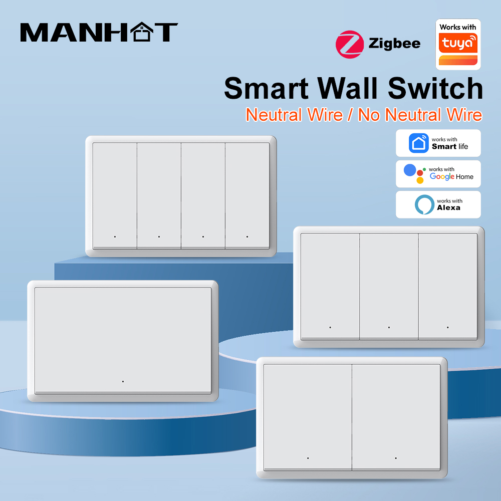 Smart Home Switch - Interruttore Intelligente ZigBee3.0 MANHOT Senza Filo