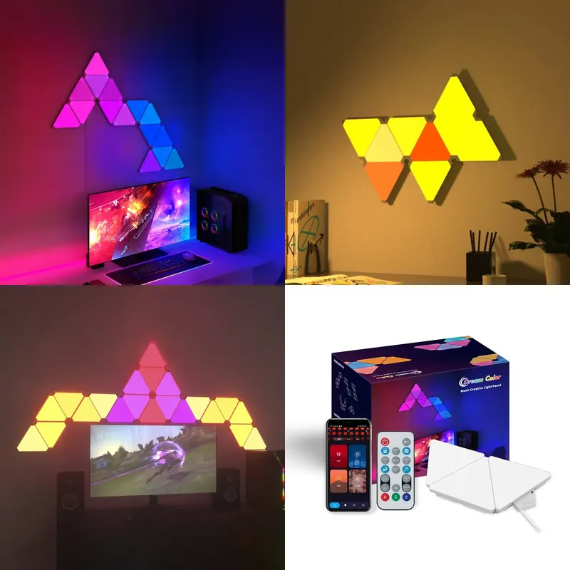 Smart Home Panel - Luci LED triangolari Banqcn per configurazione