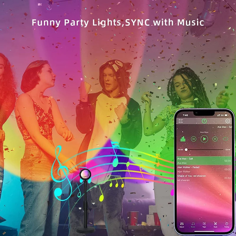 Smart LED Sunset Lamp Colorful - Smart Home Integration recensione e prezzo