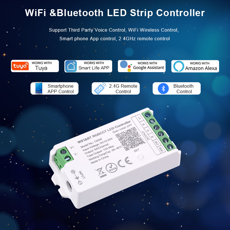 DC12V-24V Controller LED WiFi  - Smart Home Llm recensione e prezzo