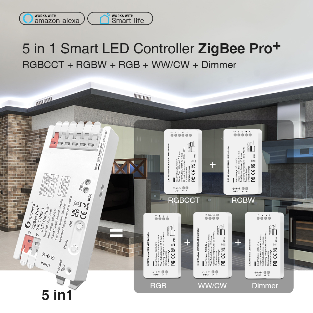 10P Gledopto Zigbee 3.0 Pro +  - Smart Home Llm recensione e prezzo