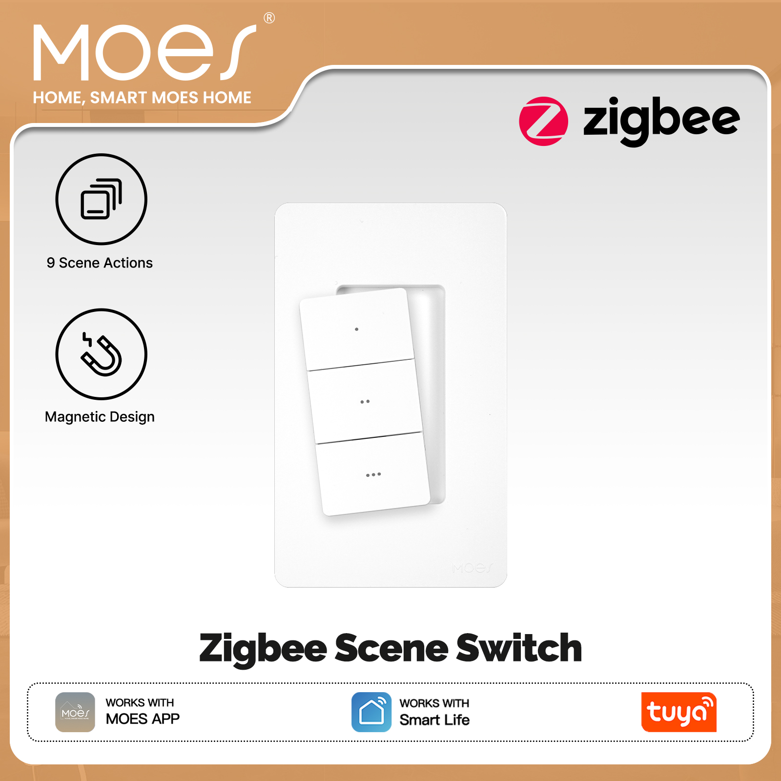 MOES Tuya Zigbee Smart Wireles - Smart Home Switch recensione e prezzo