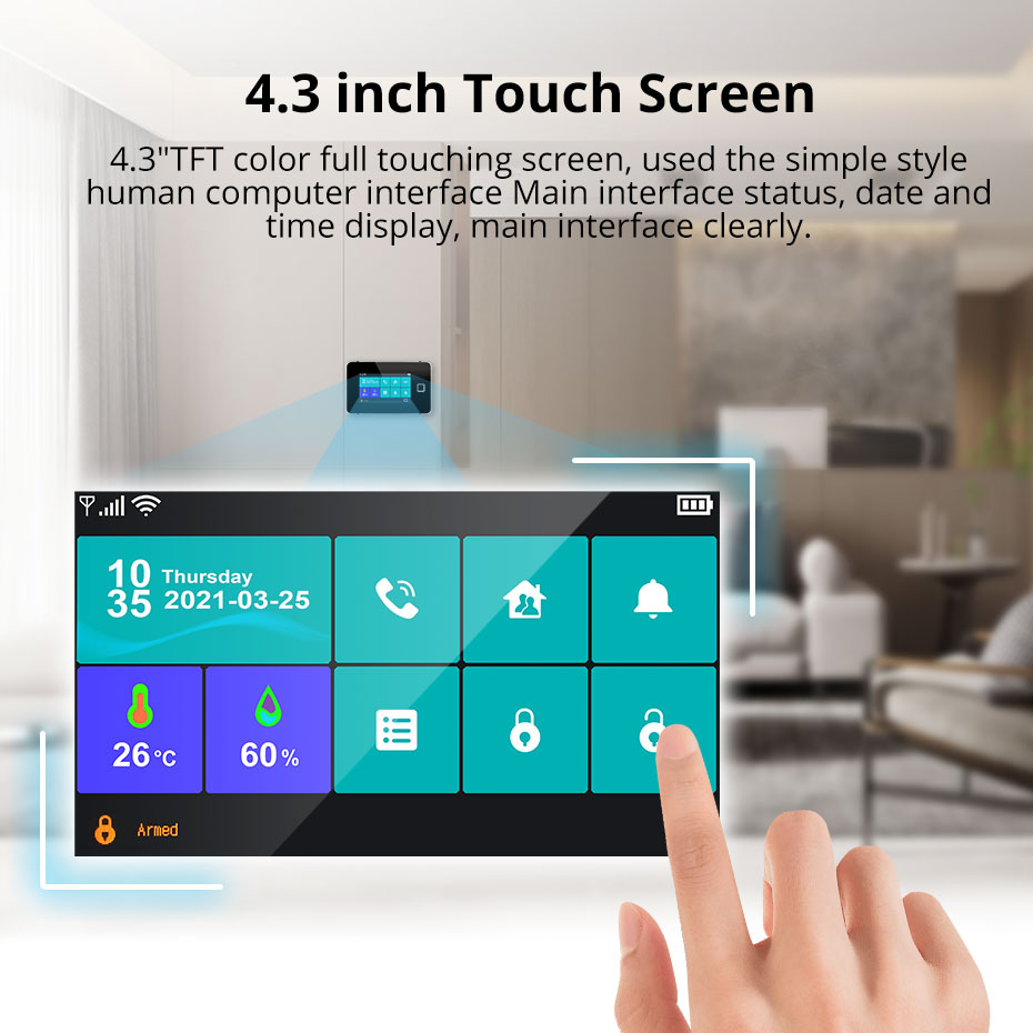 KERUI Touch Screen da 4.3 poll - Home Automation Kit recensione e prezzo