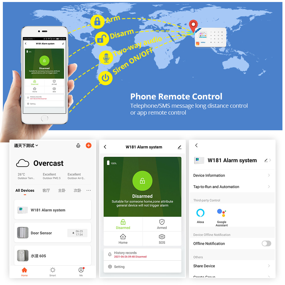 KERUI Kit sistema di allarme d - Home Automation Kit recensione e prezzo
