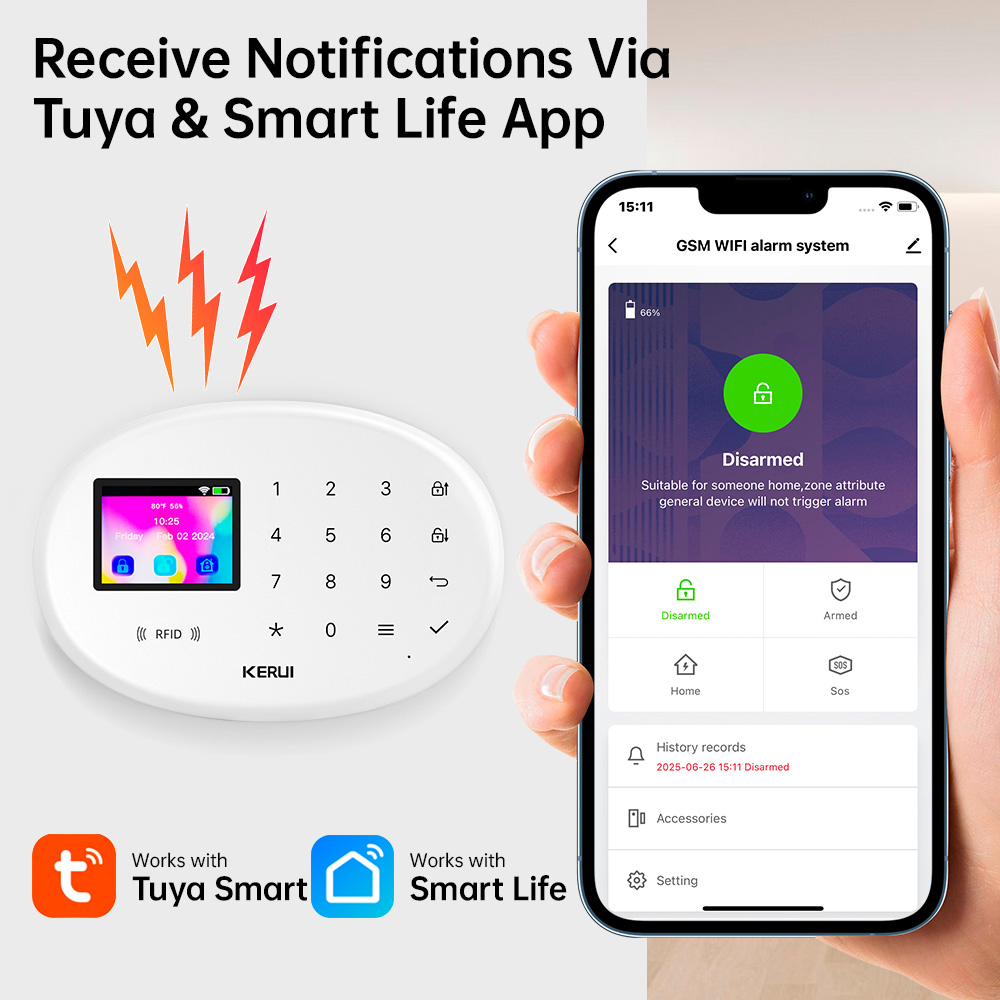 KERUI Tuya Kit allarme domesti - Home Automation Kit recensione e prezzo