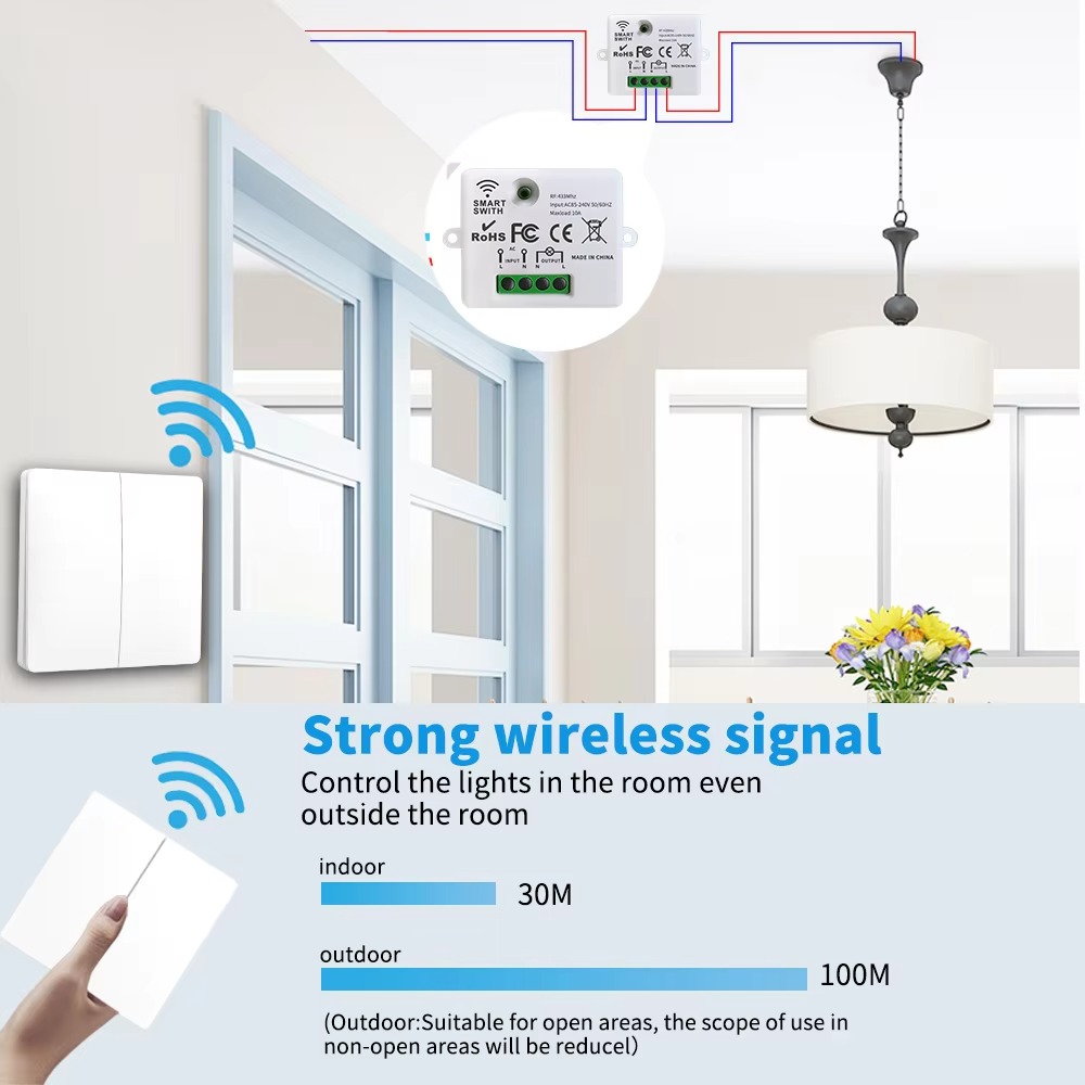Interruttore Luce Wireless RF4 - Smart Home Switch recensione e prezzo