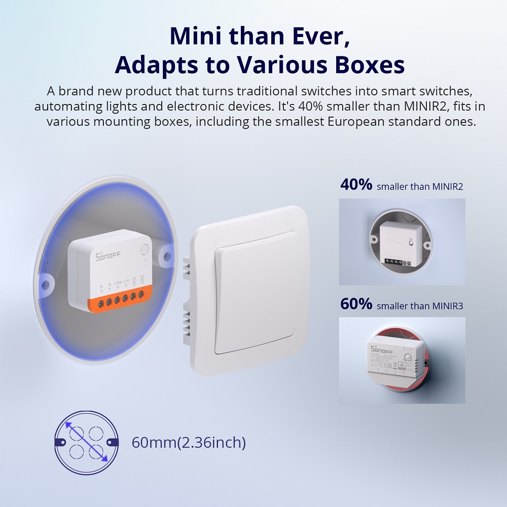 Sonoff Mini R4 Extreme Interru - Smart Home Integration recensione e prezzo